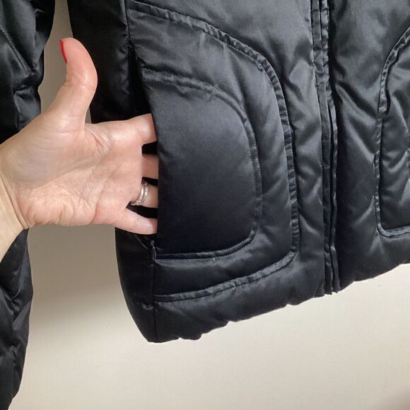 Women’s Black Down Puffer Jacket Size S - Picture 5 of 12